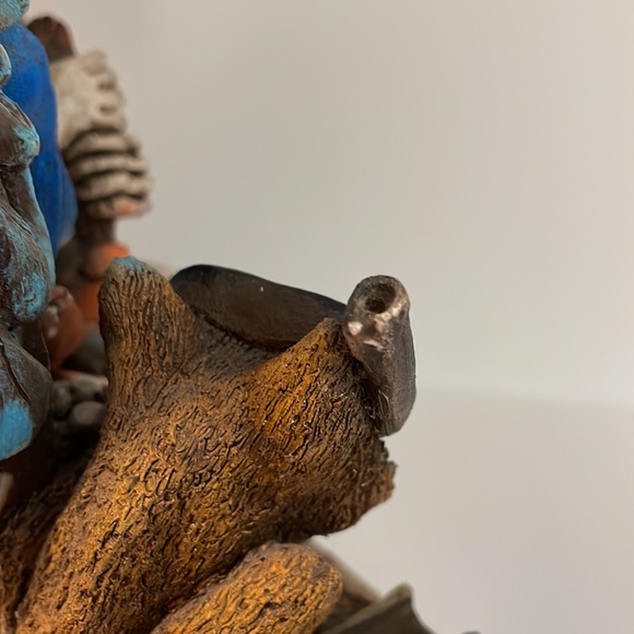 Vintage 94 Shade Tree Creations Handcrafted Cowboy Cat Plumb in Trouble Decor - Picture 9 of 11